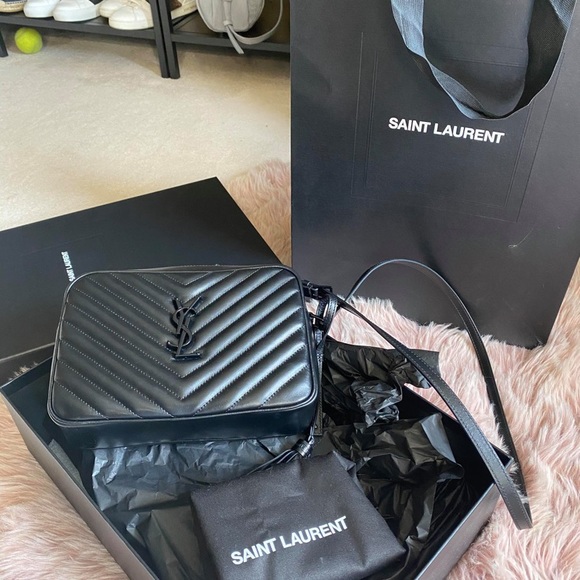 Yves Saint Laurent Handbags - Authentic YSL Camera Lou Bag All Black